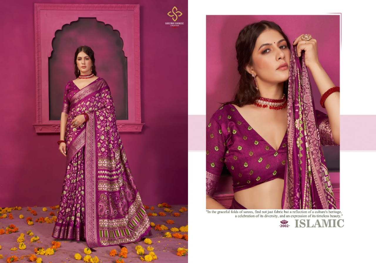 Kashmiri Silk 2 By Shubh Shree Velvet Tusser Silk Wedding Sarees Wholesale Shop In Surat